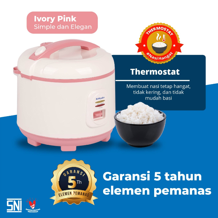 Miyako Rice Cooker Magic Warmer Plus 1.8 L - MCM507 IP | MCM-507 IP